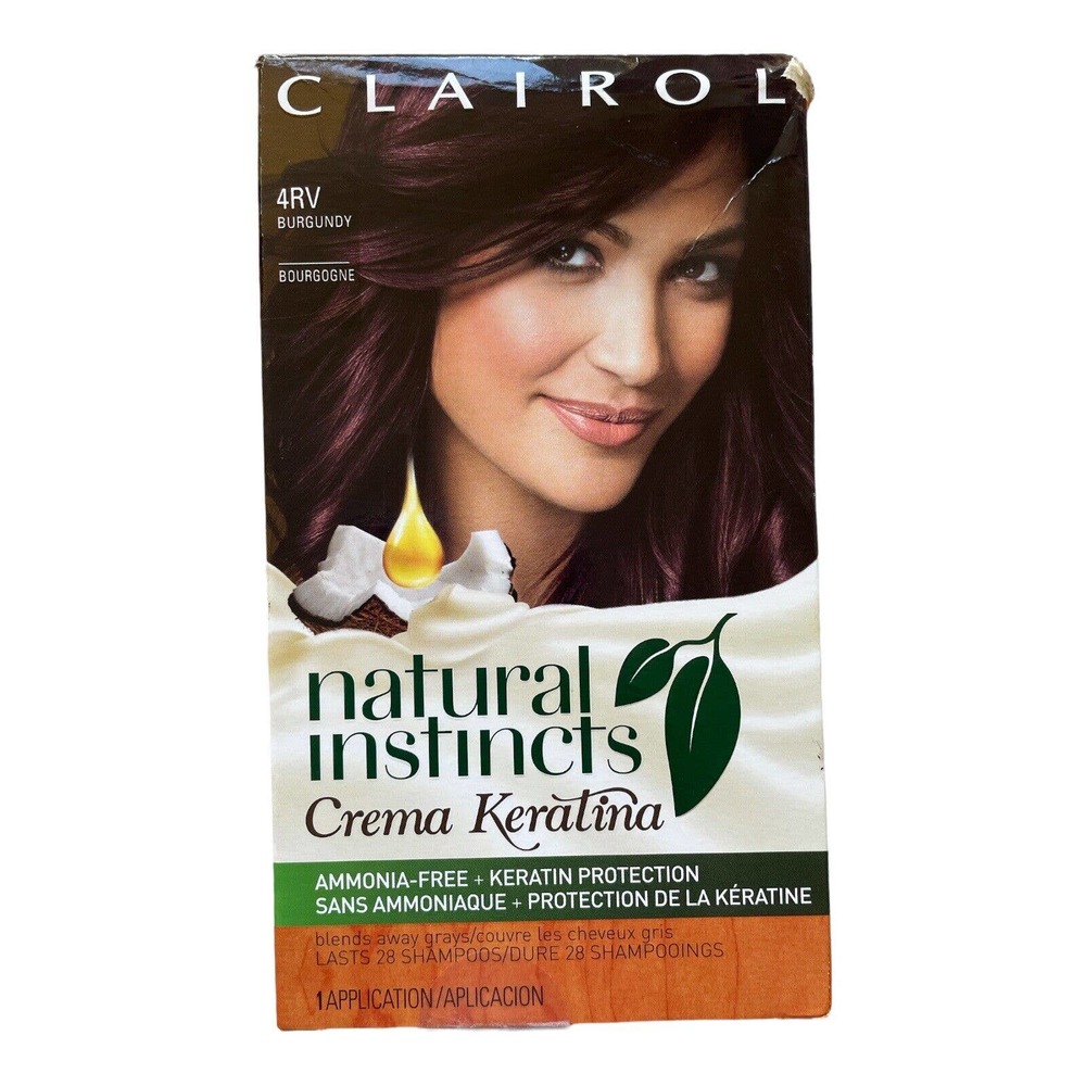 CLAIROL NATURAL INSTINCTS CREMA KERATINA 4RV BURGUNDY DISCONTINUED